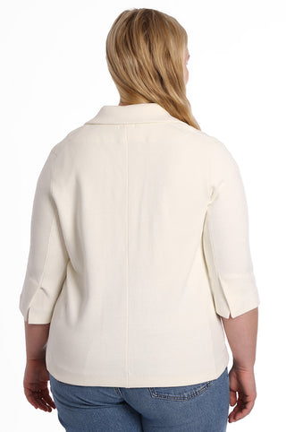 Cotton Blend Plus Shrunken Blazer