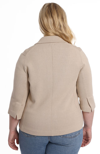 Cotton Blend Plus Shrunken Blazer