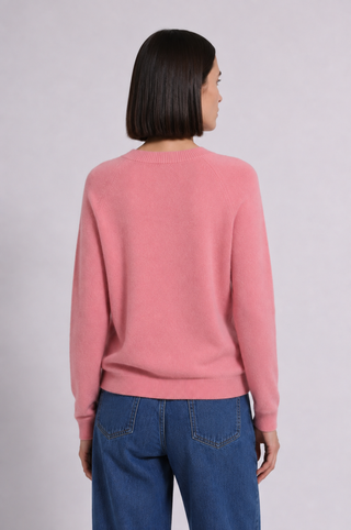 Cashmere Long Sleeve Shrunken V Neck