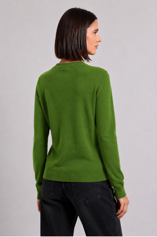 Cashmere Long Sleeve Shrunken V Neck