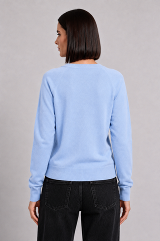 Cashmere Long Sleeve Shrunken V Neck