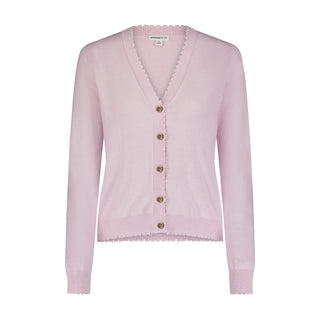 Cotton Cashmere Frayed Cardi