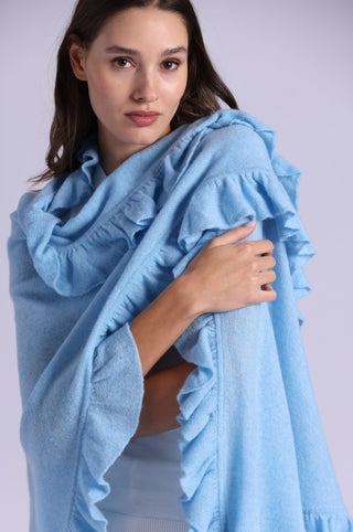 Cashmere Ruffle Shawl