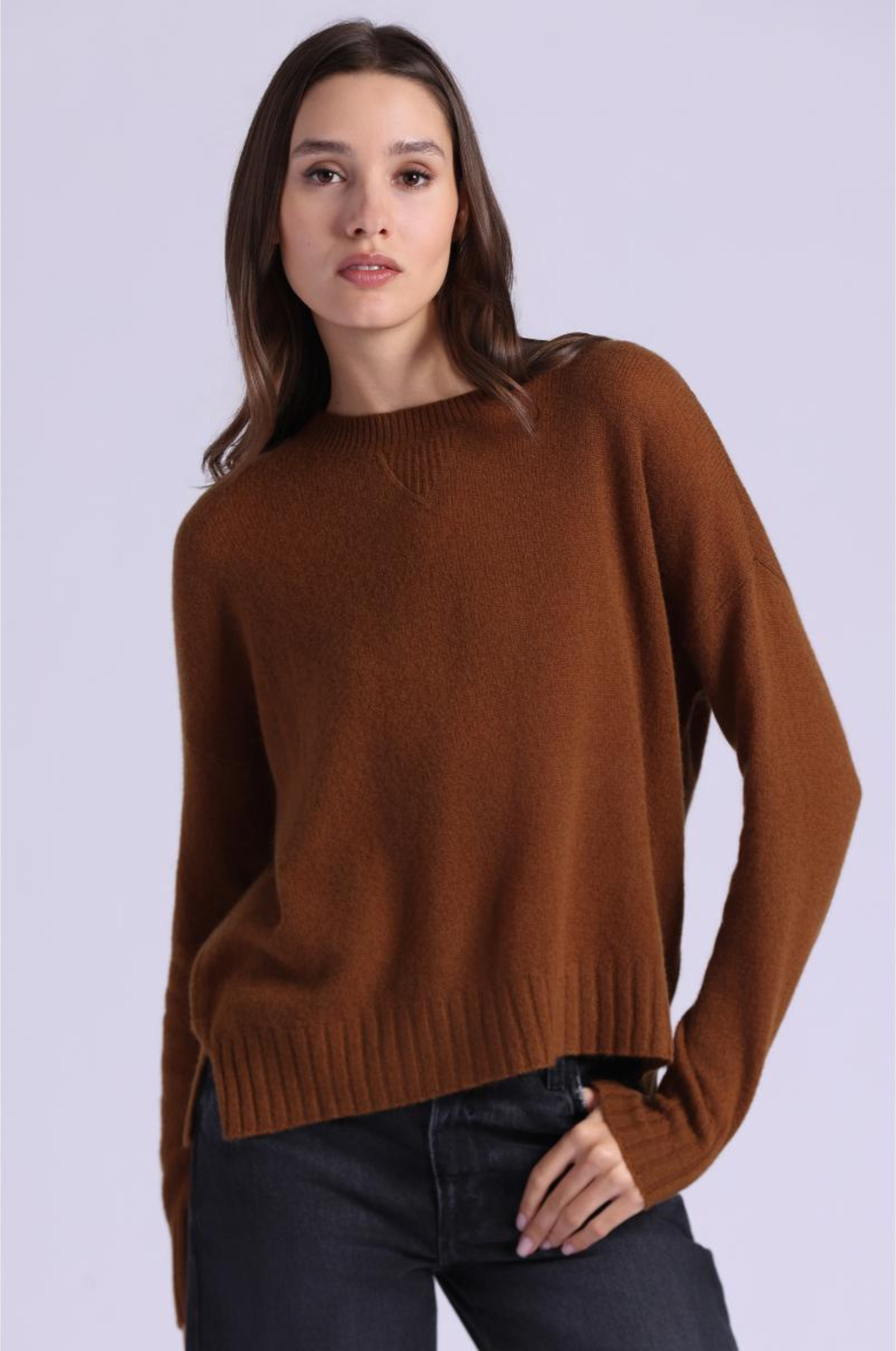 Cashmere Raglan Crew