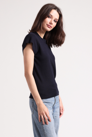 Supima Cotton Cap Sleeve Crew