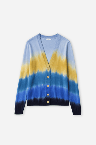 Ombre V Neck Cardigan