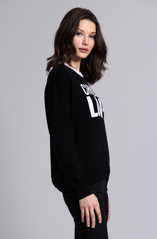 Cotton Cashmere CHOOSE LOVE Long Sleeve Crew