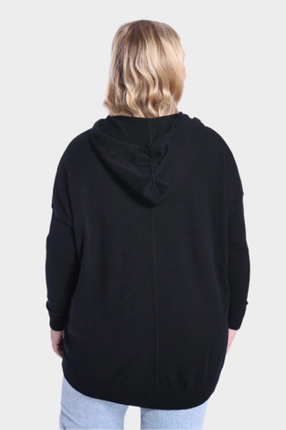 Plus Size Cotton Cashmere Oversized Zip Hoodie