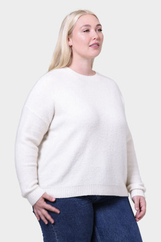 PLUS Sparkle Cashmere Boxy Crew Neck