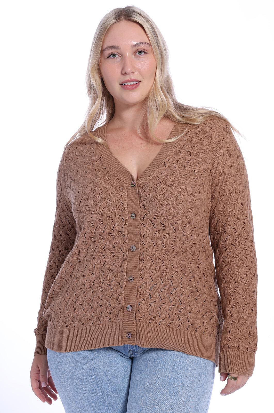 Plus size cashmere discount cardigans