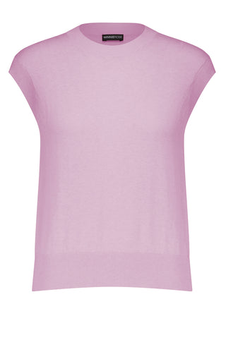 Cotton Cashmere Muscle Crew Tee - fondant sweet