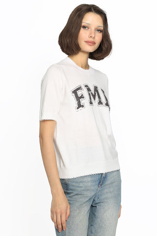 Cotton Cashmere WTF/FML Frayed Printed Tees