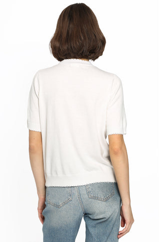 Cotton Cashmere WTF/FML Frayed Printed Tees - White