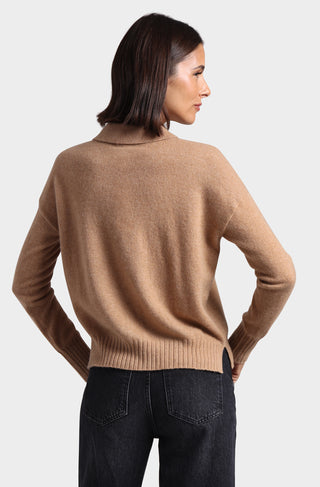 Cashmere Crew Neck Pullover with Collar