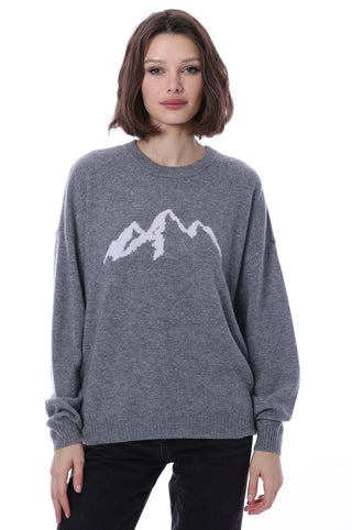 Cashmere Ski Mogul Crewneck Sweater