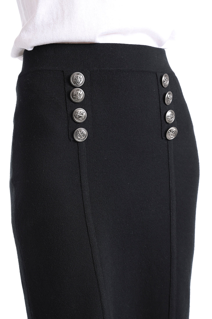 Cotton Blend Sailor Pencil Skirt Minnie Rose
