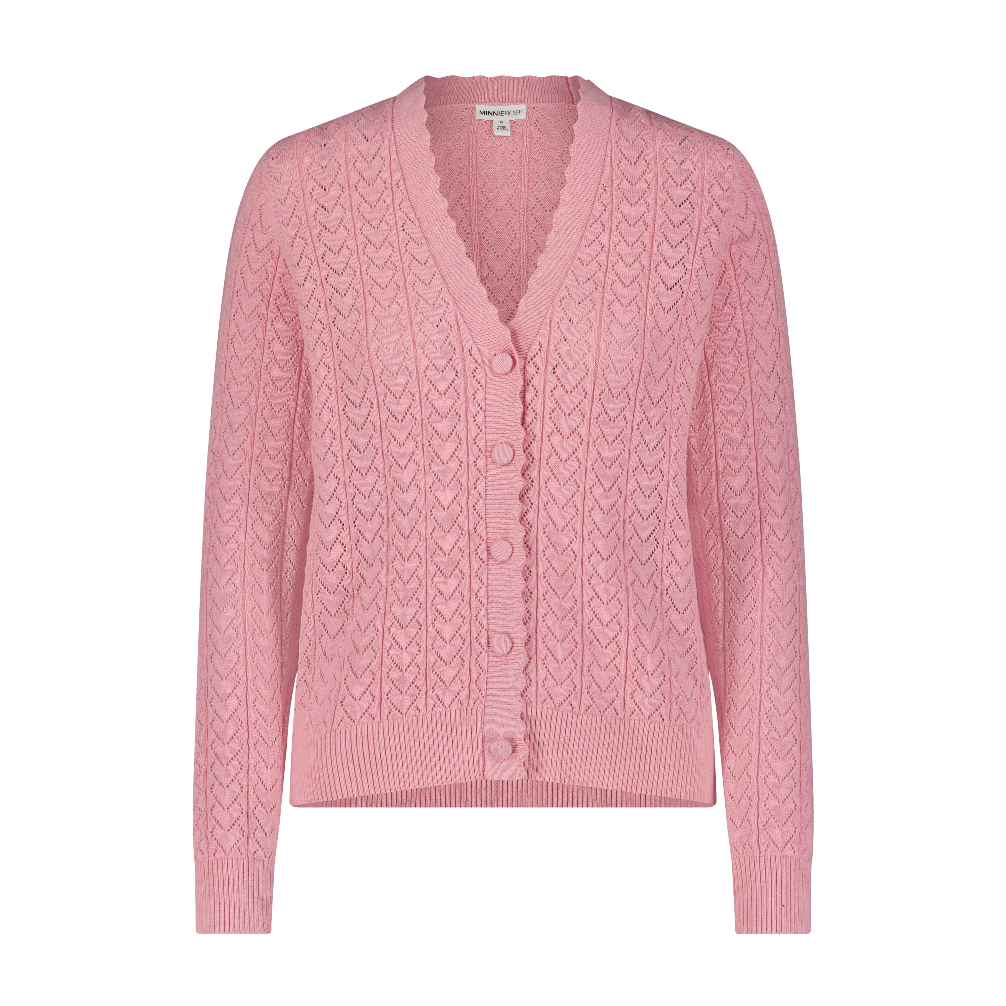 Minnie Rose Cotton knit outlets sweater