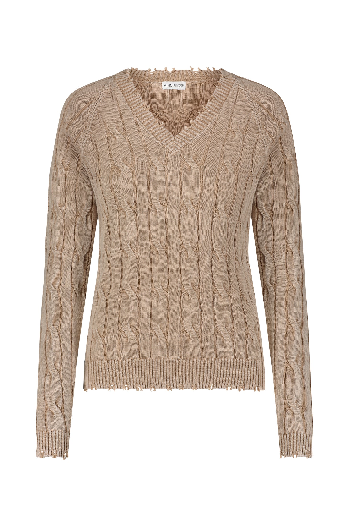 Minnie rose distressed sweater deals