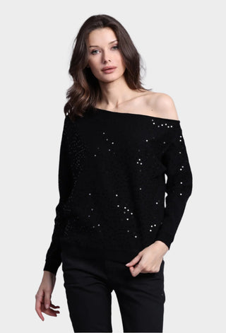 Viscose Sequin Off The Shoulder