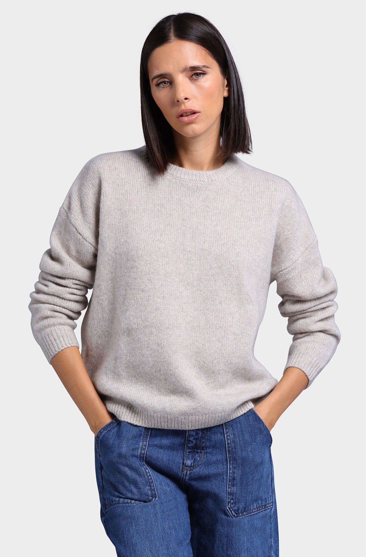 トップス soorploom mimi knit Cashmere Silk Marled Boxy Crew Neck – Minnie Rose