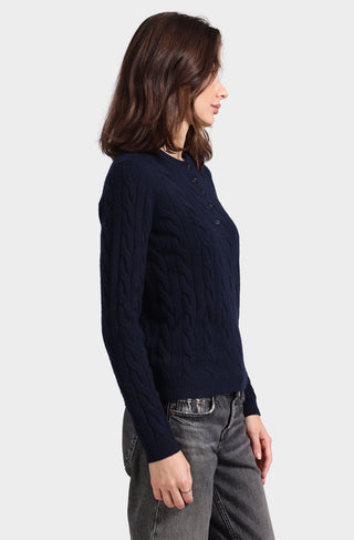 Cashmere Cable Henley