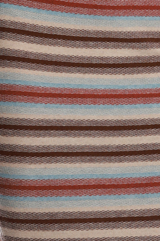 Cotton Cashmere Stripe Midi Skirt