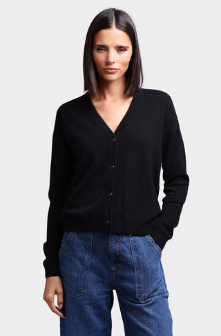 Cashmere 12 Gauge V-Neck Cardigan