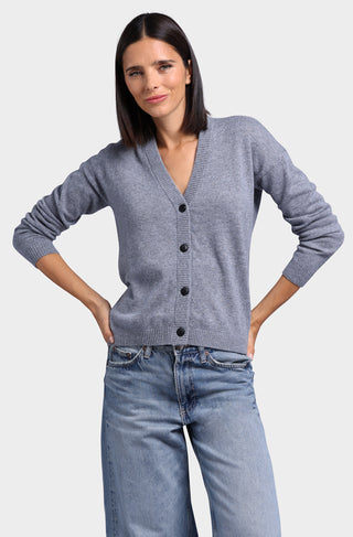 Cashmere 12 Gauge V-Neck Cardigan