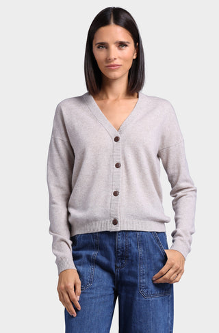 Cashmere 12 Gauge V-Neck Cardigan