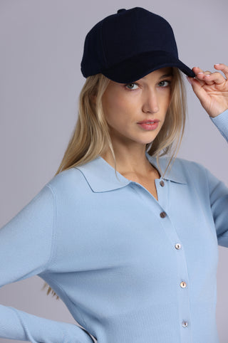 Wool Trucker Hat with Minnie Rose Embroidery