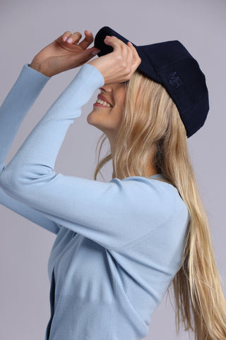 Wool Trucker Hat with Minnie Rose Embroidery