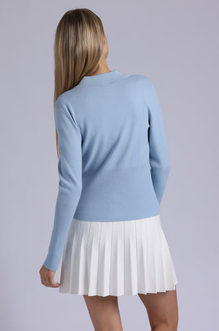 Viscose Blend Long Sleeve Shirt with Ribbed Details