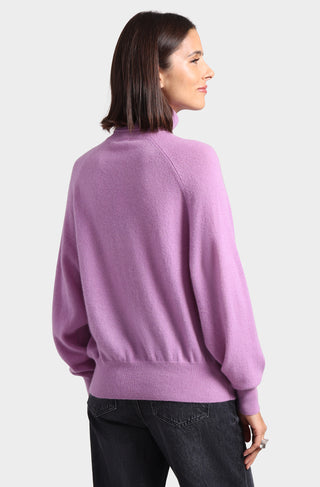 Cashmere Oversized Turtleneck with Front Pocket