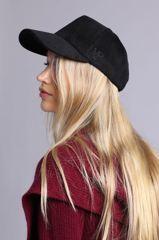 Wool Trucker Hat with Minnie Rose Embroidery