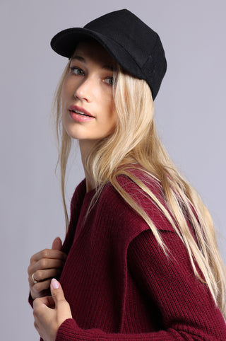 Wool Trucker Hat with Minnie Rose Embroidery