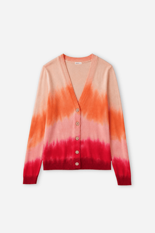Ombre V Neck Cardigan