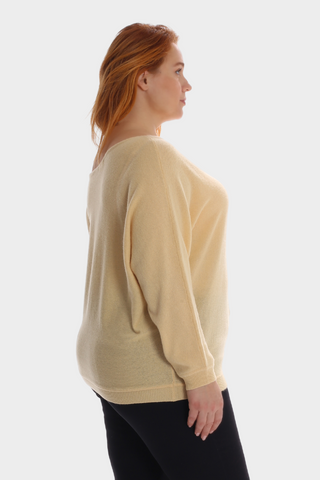 Plus Size Cashmere Off the Shoulder Top