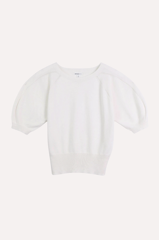 Supima Cotton Cashmere Puff Raglan Sleeve Crew