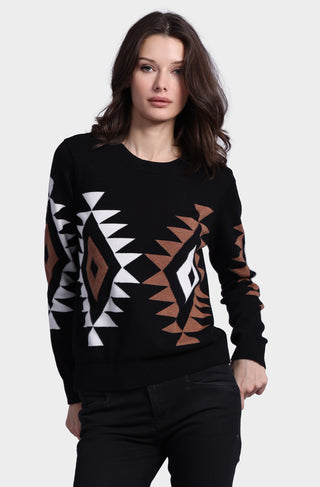 Cotton Aztec Crew Neck