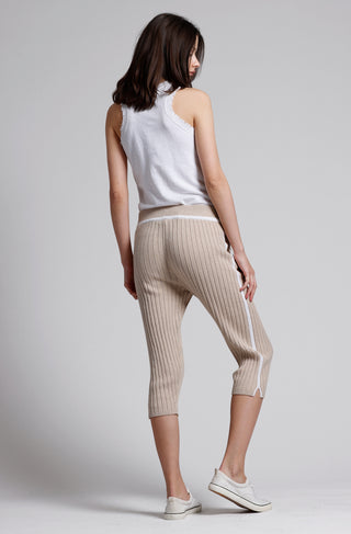 Cotton Cashmere Side Stripe Jogger