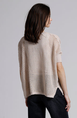 Cotton Cashmere Mesh Pow-Wow Sweater