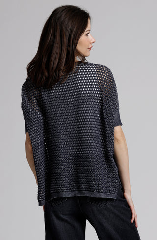 Cotton Cashmere Mesh Pow-Wow Sweater