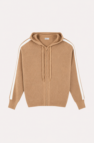 Cotton Cashmere Baby Shaker Hoodie with Tipping