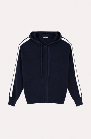 Cotton Cashmere Baby Shaker Hoodie with Tipping
