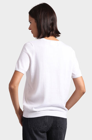 Cotton Cashmere Choose Yay Short Sleeve Tee