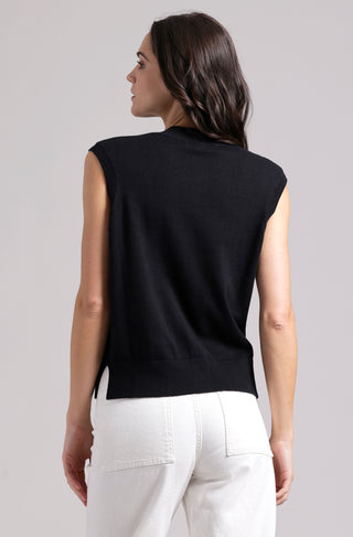 Supima Cotton Cashmere Button Front Vest