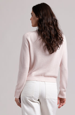 Cashmere Hummingbird Bling Cropped Cardigan