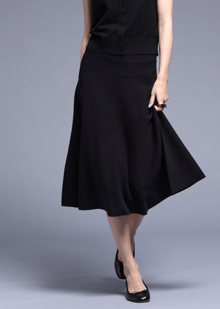 Viscose  25" Fit & Flare Skirt