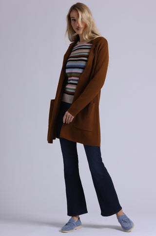 Cotton Cashmere Solid Double Face Notch Collar Coat