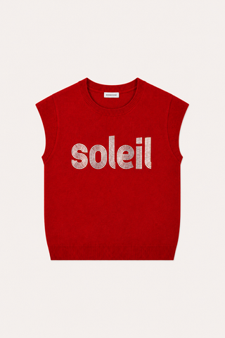 Cotton Cashmere Soleil Foil Print Tee